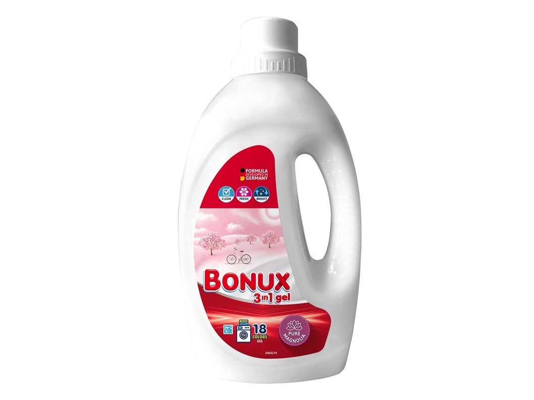 Bonux gél na farebné prádlo pure magnólia 900ml/18PD