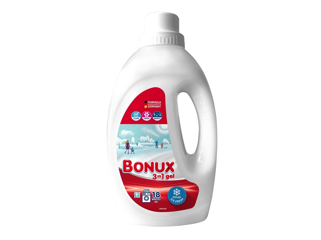 Bonux gél na biele prádlo polar ice fresh 900ml/18PD