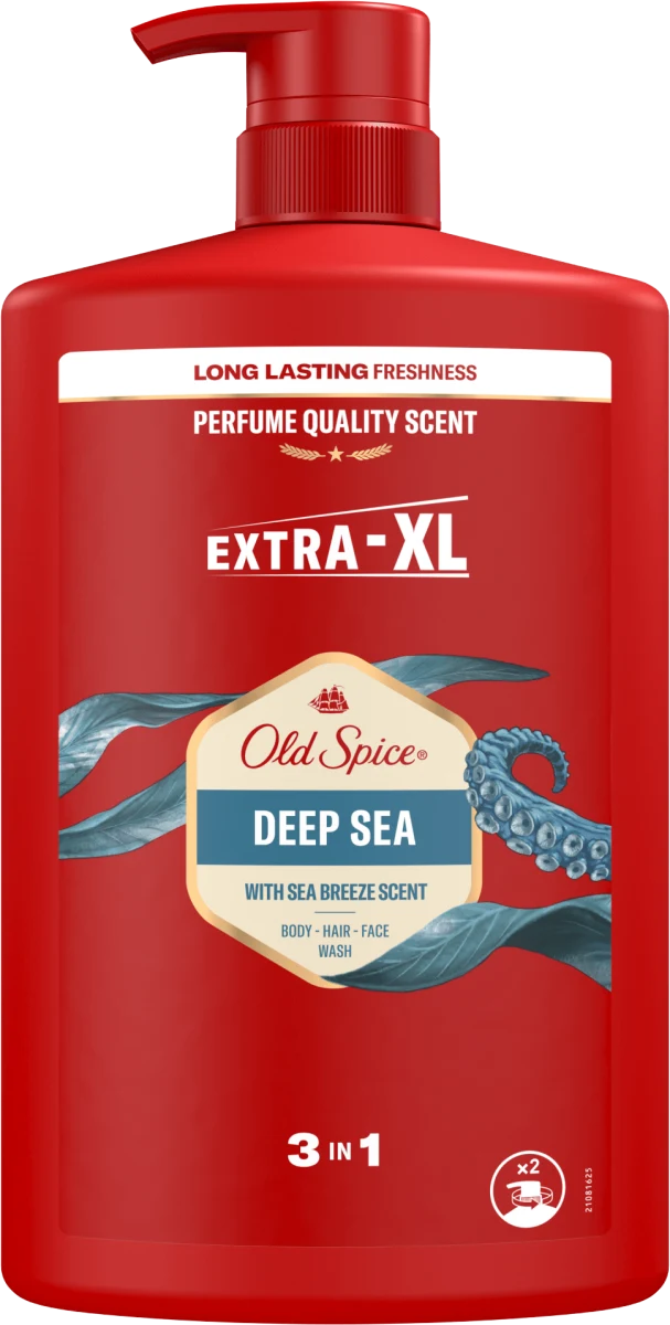 Old Spice sprchový gél 3v1 Deep sea XL balenie 1L