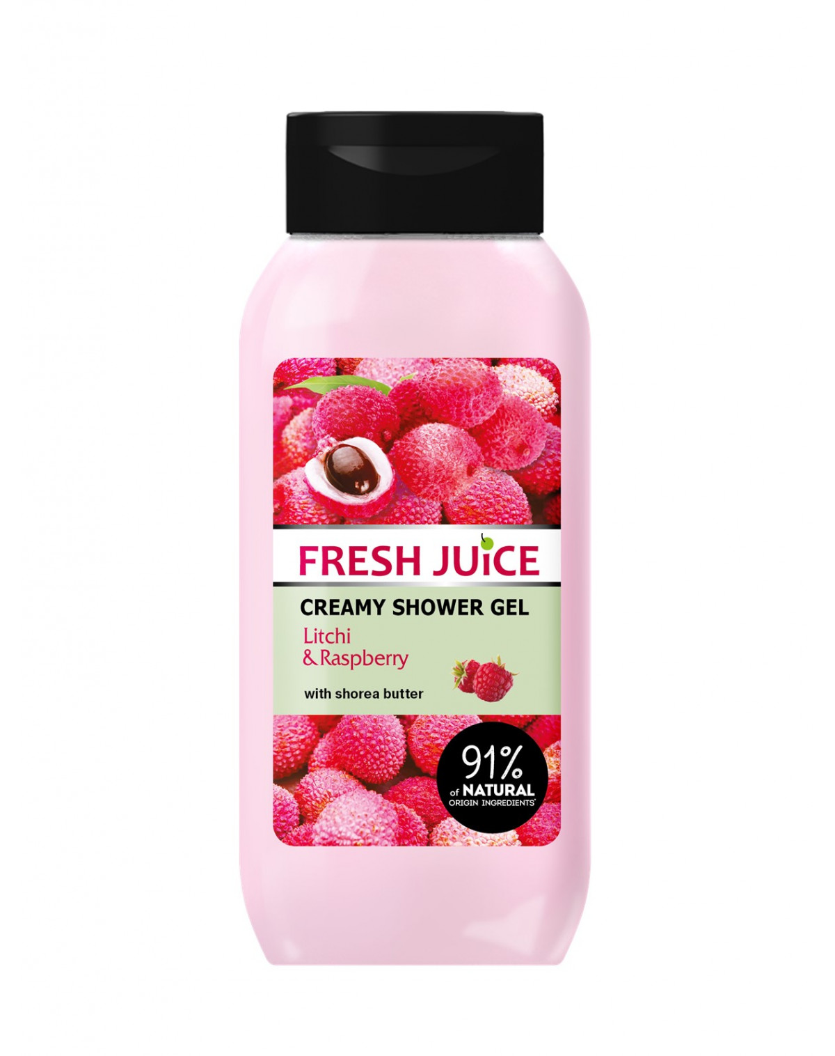 Fresh Juice krémový sprchový gél Litchi Malina 400ml