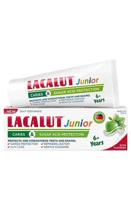 Lacalut detská zubná pasta Junior Apple mint vek 6+ rokov 55ml