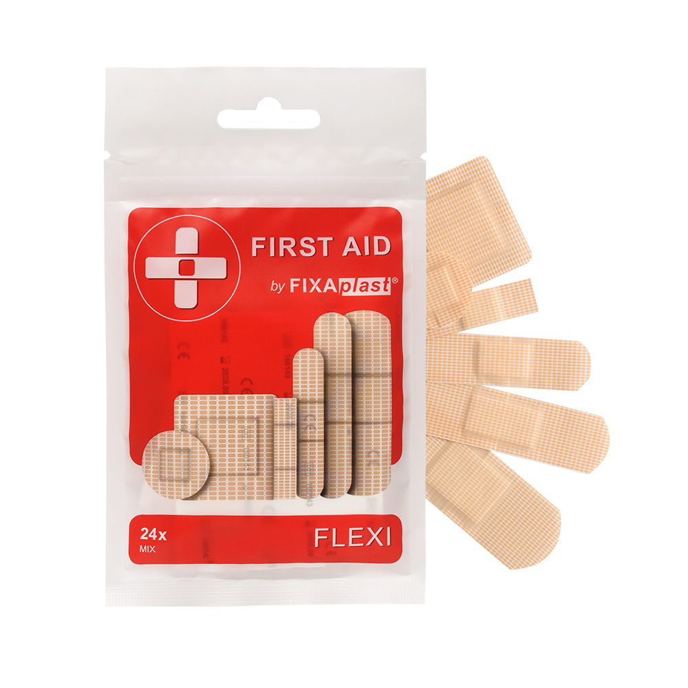 Fixaplast FIRST AID náplaste FLEXI mix 24ks