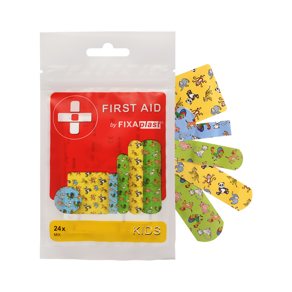 Fixaplast FIRST AID náplaste KIDS mix 24ks