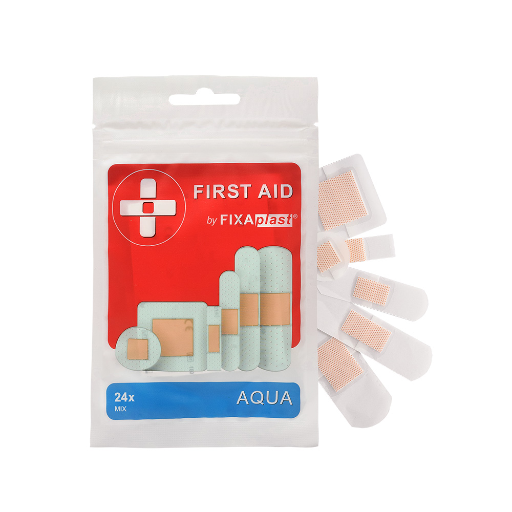 Fixaplast FIRST AID náplaste AQUA mix 24ks