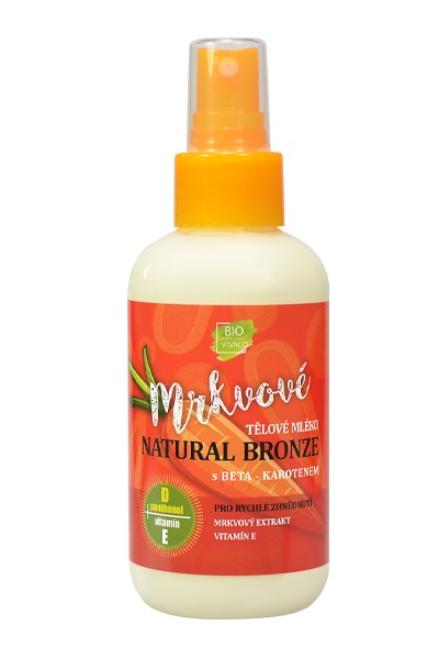 Vivaco Mrkvové telové mlieko NATURAL BRONZ pre rýchle zhnednutie 150ml