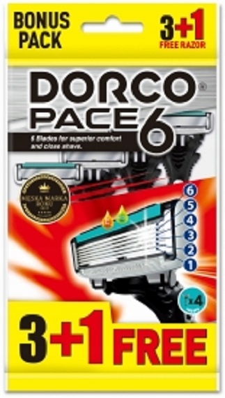 Dorco Pace6 jednorázové žiletky 3+1ks