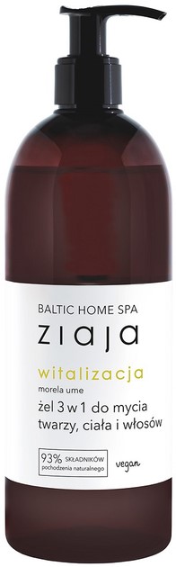 Ziaja Baltic Home Spa 3v1 gél na umývanie tváre, tela a vlasov 500ml