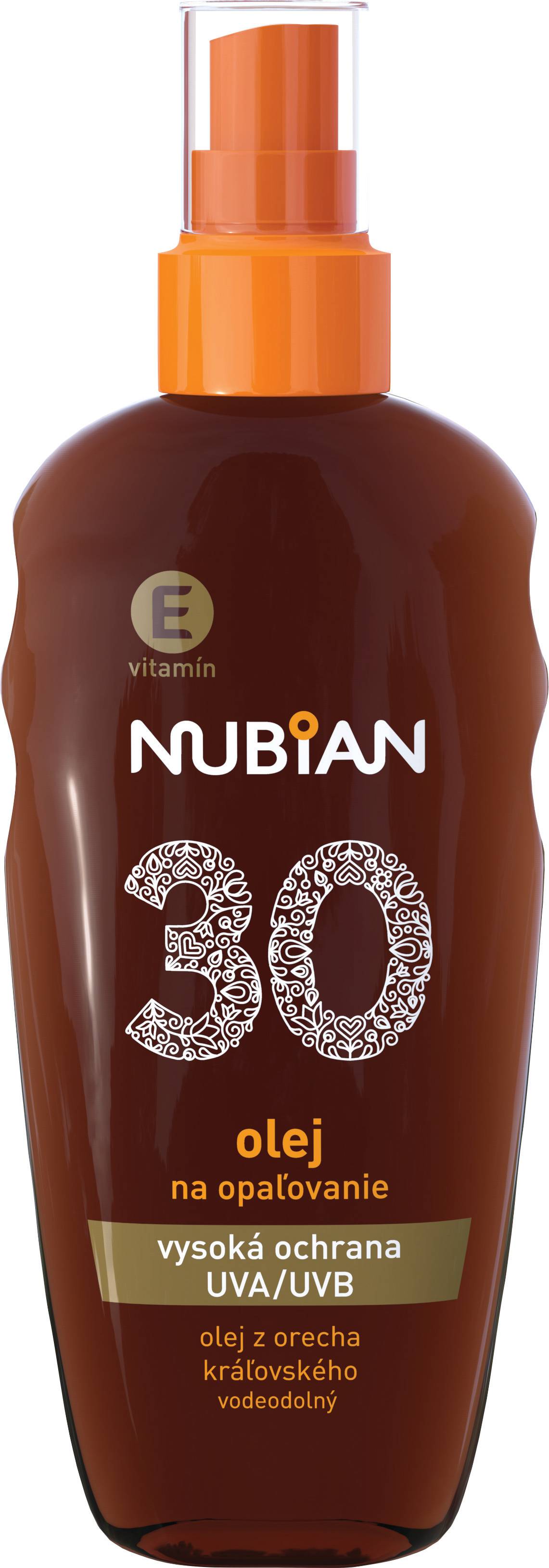 Nubian olej na opaľovanie s vitamínom E OF 30 150ml