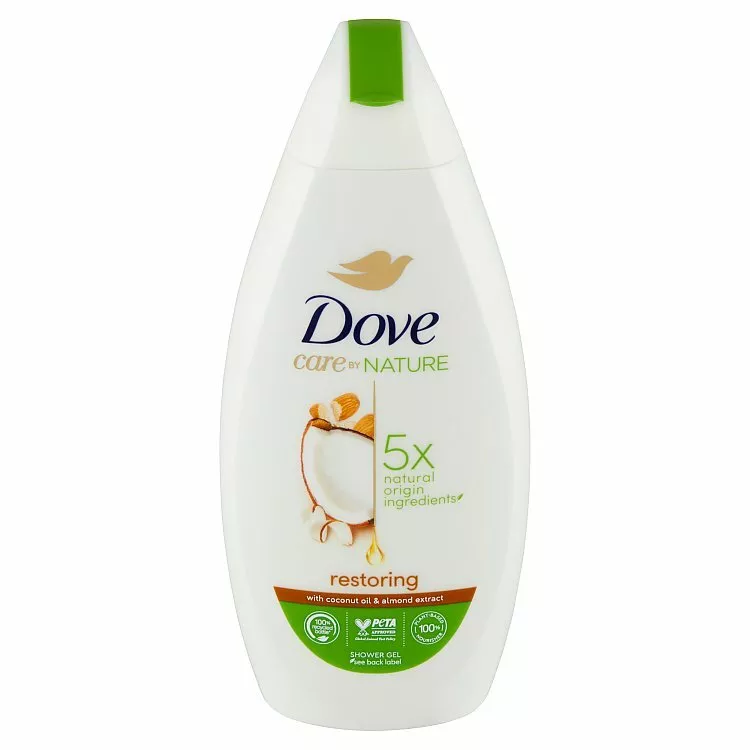 Dove sprchový gél restoring s kokosovým olejom a extraktom z mandlí 400ml