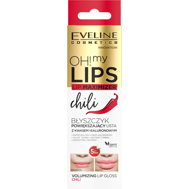 Eveline Oh! My Lips Maximizer - Sérum - lesk na zväčšenie pier s Chili 4,5ml