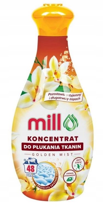 Mill avivážny prostriedok Golden Mist 1,3L/ 48 pracích dávok