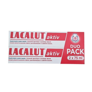 Lacalut zubná pasta Aktiv 2x75ml