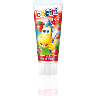 BOBINI ZUBNÁ PASTA DETSKÁ PRE VEK OD 1 - 6  ROKOV 75ML